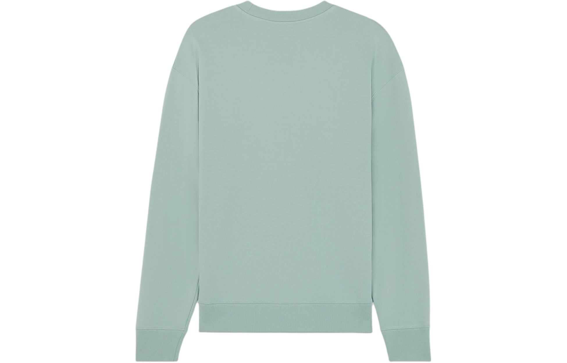 Lookbook Maison Kitsune SS24 Baju Sejuk Hijau Cetakan Haiwan Lengan Panjang. MM00310KM0129-P417