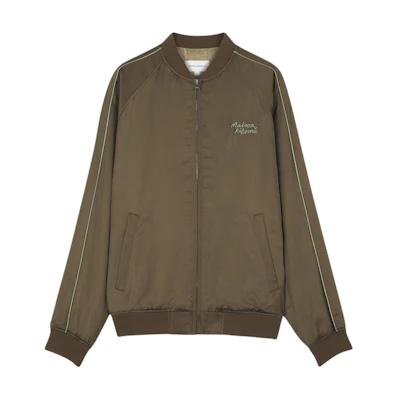 Maison Kitsune SS24 Light Gray Sweatshirt with Logo Print and Ribbed Trim MM00301KM0307-H120