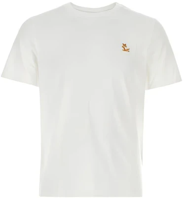Maison Kitsune SS24 Logo Crewneck Short Sleeve T-Shirt White LM00110KJ0008-P100 Buy Maison Kitsune SS24 Logo Crewneck Short Sleeve T-Shirt White LM00110KJ0008-P100