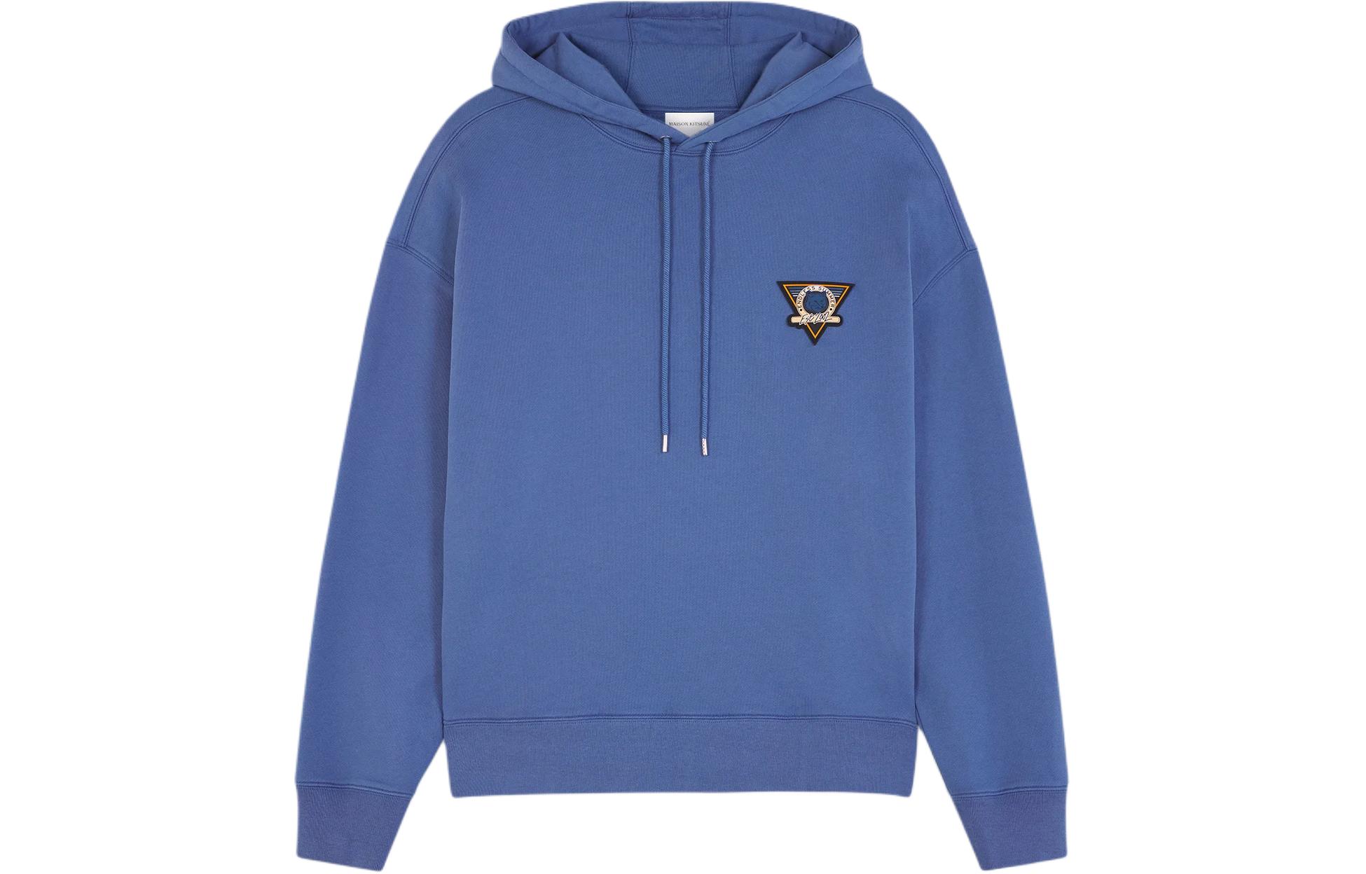 Order Maison Kitsune SS24 刺繡Logo抽繩連帽衫 藍色 MM00709KM0001-P433