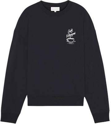 美松狐SS24宽松版长袖中性黑色卫衣 SPCKNPMU00302-P199 Buy 美松狐SS24宽松版长袖中性黑色卫衣 SPCKNPMU00302-P199