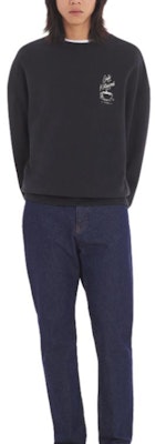 美松狐SS24宽松版长袖中性黑色卫衣 SPCKNPMU00302-P199 Shop 美松狐SS24宽松版长袖中性黑色卫衣 SPCKNPMU00302-P199