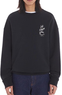 美松狐SS24宽松版长袖中性黑色卫衣 SPCKNPMU00302-P199 Details for 美松狐SS24宽松版长袖中性黑色卫衣 SPCKNPMU00302-P199