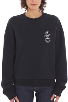 美松狐SS24宽松版长袖中性黑色卫衣 SPCKNPMU00302-P199 Sizing 美松狐SS24宽松版长袖中性黑色卫衣 SPCKNPMU00302-P199