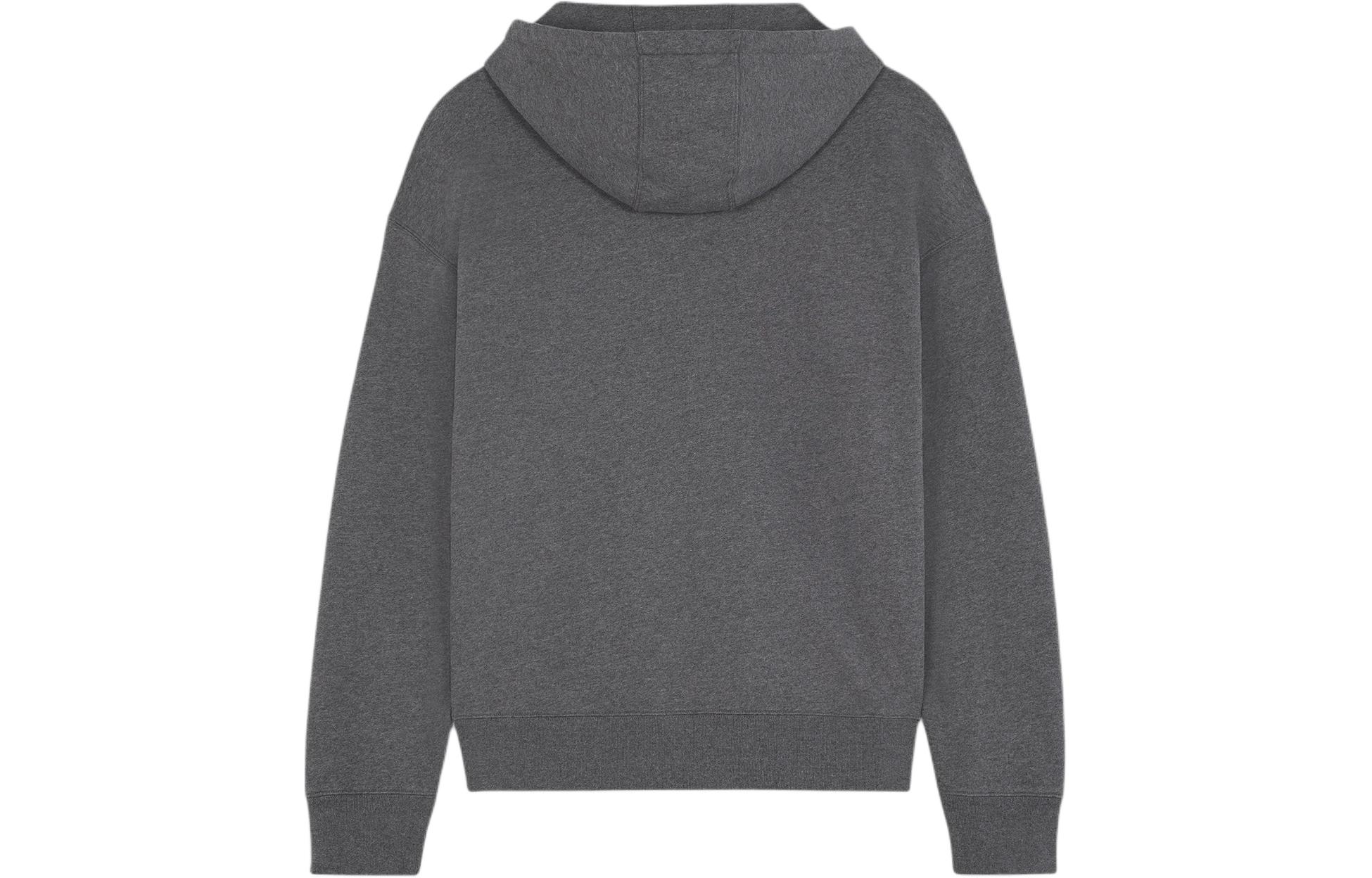 Lookbook Maison Kitsune SS24 寬鬆版狐狸刺繡連帽衫 深灰色 LM00705KM0001-H170