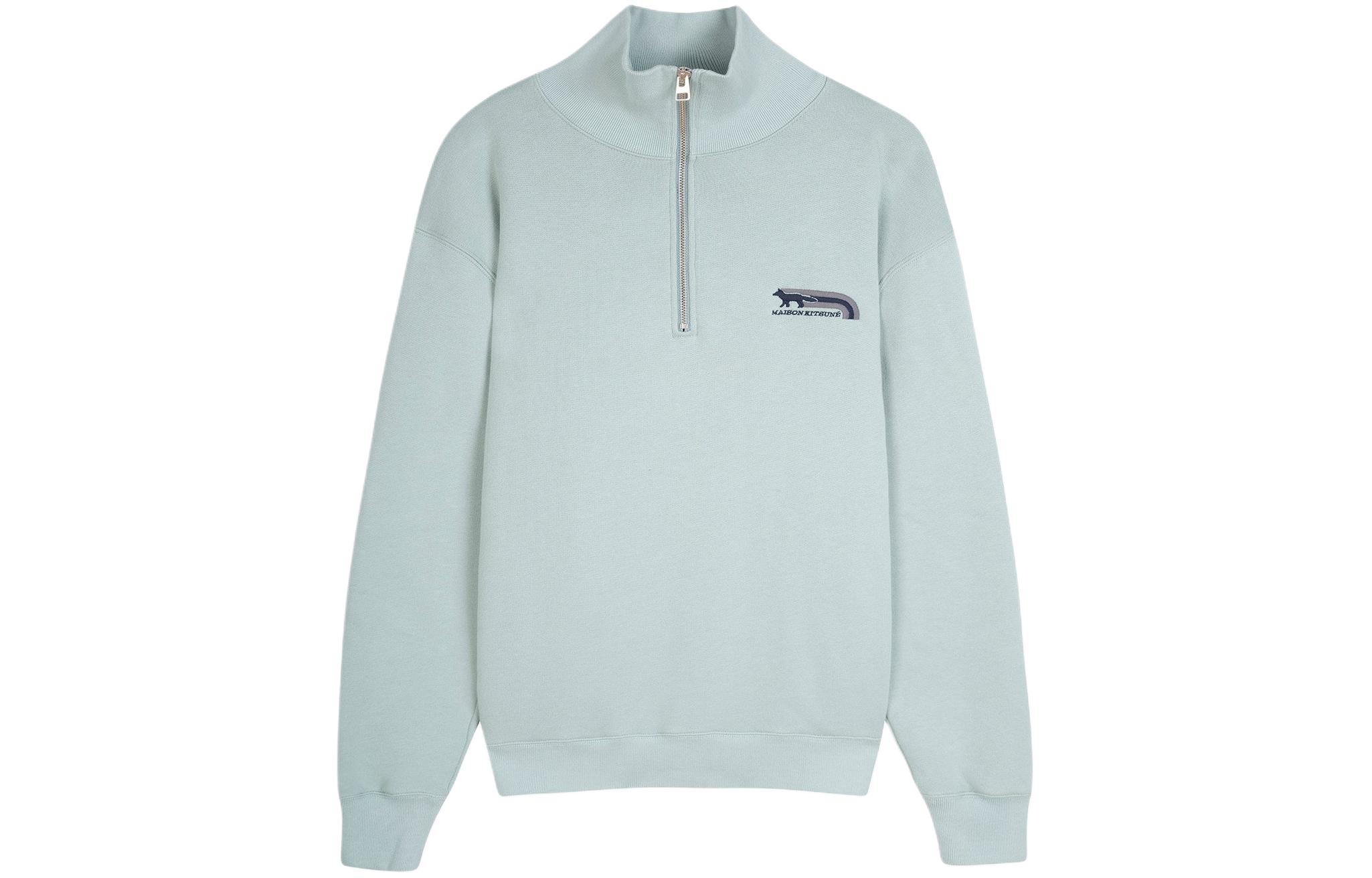 Maison Kitsune SS24 Solid Collar Button-Up Jacket Men’s Off-White Long Sleeve MM02114WW5007-P705