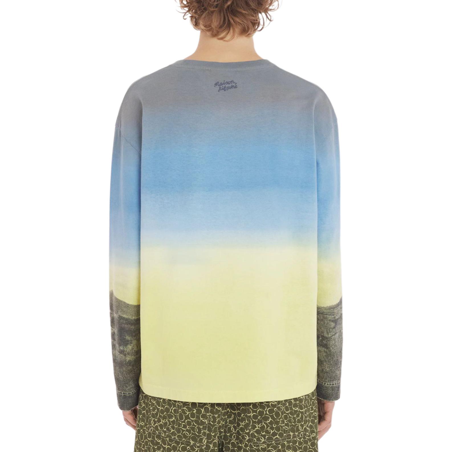 Details for 美颂狐SS24风景印花蓝色男士圆领T恤 MM00115KJ0118-P451