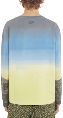 美颂狐SS24风景印花蓝色男士圆领T恤 MM00115KJ0118-P451 Details for 美颂狐SS24风景印花蓝色男士圆领T恤 MM00115KJ0118-P451