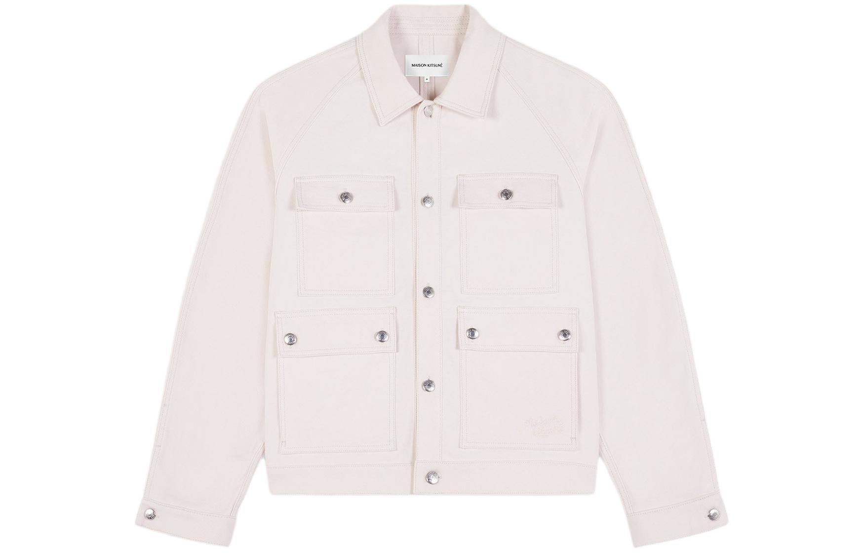 Maison Kitsune SS24 Solid Color Hoodie with Embroidery Navy Blue () LM00706KM0001P476