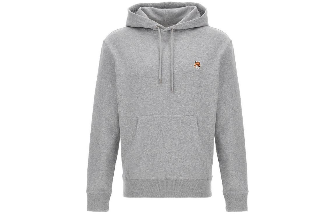 Maison Kitsune SS24 Solid Long-Sleeve Button-Up Jacket Khaki Green MM00401WW0078-P358