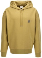 Maison Kitsune SS24 Solid Logo Hoodie Green Color LM00705KM0001-P357 Maison Kitsune SS24 Solid Logo Hoodie Green Color LM00705KM0001-P357