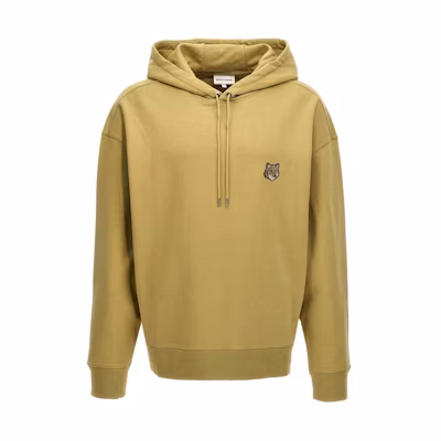 Maison Kitsune SS24 Solid Logo Hoodie Green Color LM00705KM0001-P357
