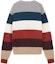Lookbook Maison Kitsune Striped Fox Head Crewneck Sweater Lelaki Multicolor. LM00808KT1093-S101
