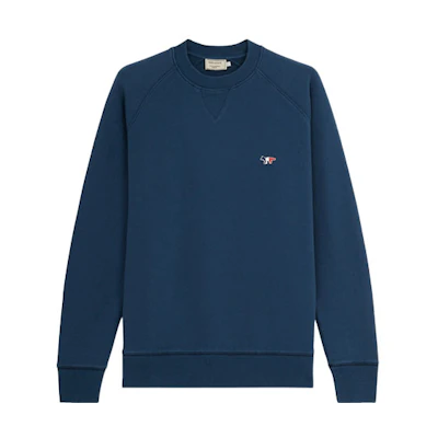 Maison Kitsune Tricolor Fox Embroidered Cotton Sweatshirt Brown - Long Sleeve EM00344KM0002-LJ