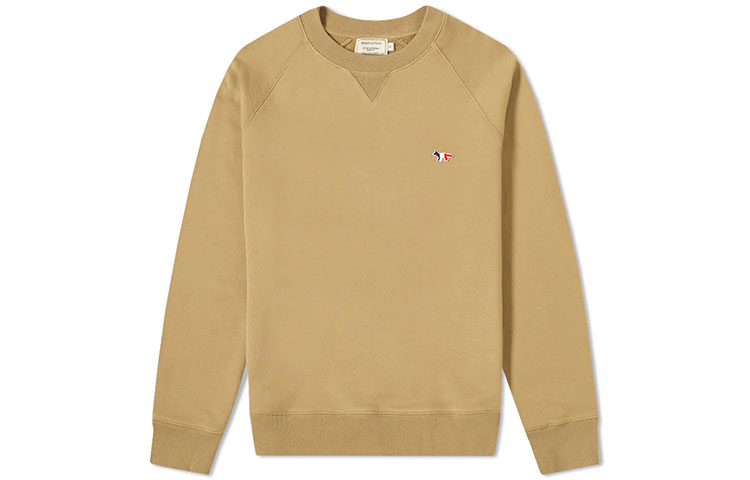 Maison Kitsune Tricolor Fox Embroidery Crewneck Sweatshirt Unisex - Gray EU00354KM0001-GRM