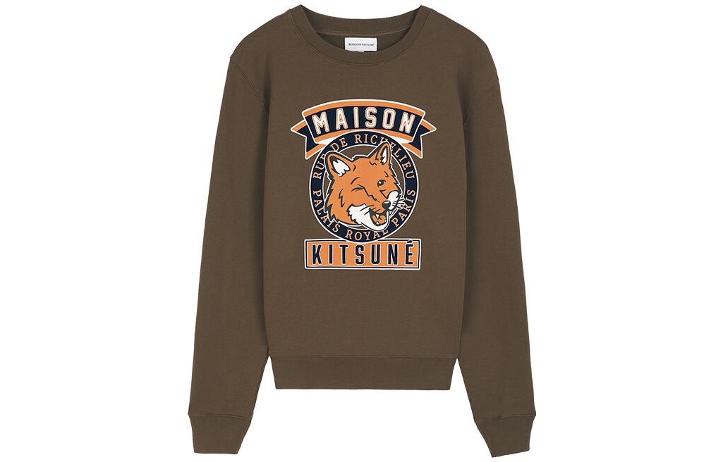 Maison Kitsune Unisex Cartoon Pullover Casual Sweatshirt SP1111LM00302-P360