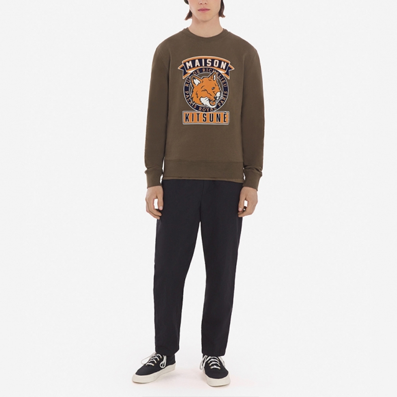 Lookbook 美森狐男女款卡通休闲套头卫衣 SP1111LM00302-P360