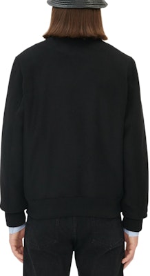 Maison Kitsune 男女通用纯色徽章单排扣夹克 黑色. JM02222WM0020-P198 Cheap Maison Kitsune 男女通用纯色徽章单排扣夹克 黑色. JM02222WM0020-P198