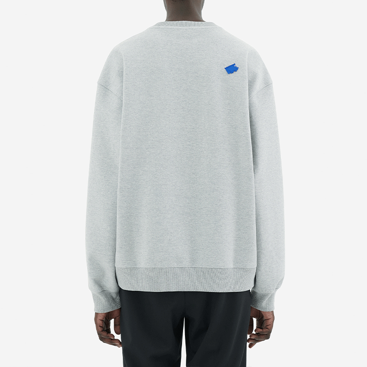 Maison Kitsune ADER ERROR FW21 Fox Logo Embroidered Grey Unisex Sweatshirt BKKFWSW04GR-GR 圖 6