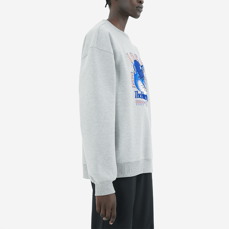 Maison Kitsune ADER ERROR FW21 Fox Logo Embroidered Grey Unisex Sweatshirt BKKFWSW04GR-GR 圖 8