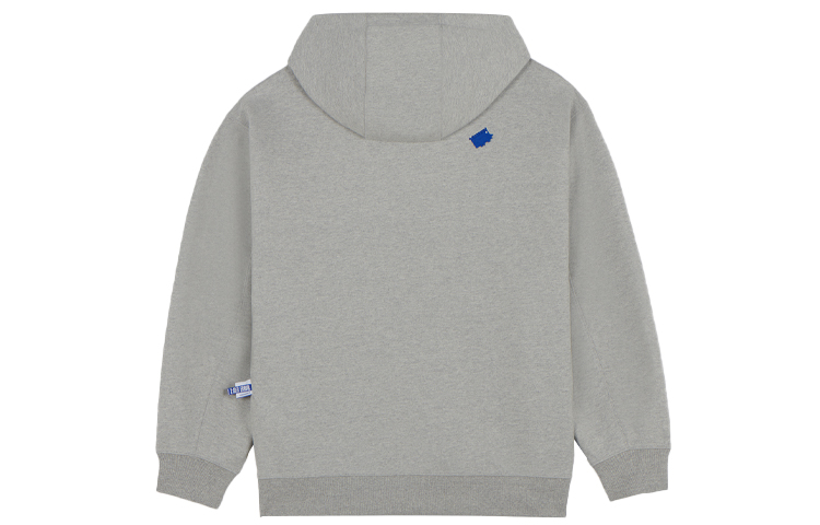 Lookbook Maison Kitsune x ADER ERROR Hoodie Oversized Logo Fox Abu-Abu Kolaborasi Pria BKKFWHD01GR-GR