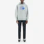Shop Maison Kitsune x ADER ERROR Hoodie Oversized Logo Fox Abu-Abu Kolaborasi Pria BKKFWHD01GR-GR