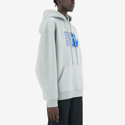 Maison Kitsune x ADER ERROR Hoodie Oversized Logo Fox Abu-Abu Kolaborasi Pria BKKFWHD01GR-GR Cheap Maison Kitsune x ADER ERROR Hoodie Oversized Logo Fox Abu-Abu Kolaborasi Pria BKKFWHD01GR-GR