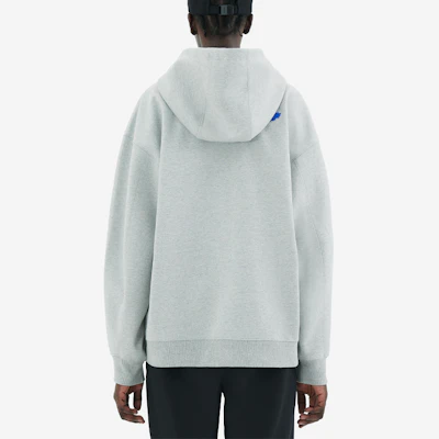 Maison Kitsune x ADER ERROR Hoodie Oversized Logo Fox Abu-Abu Kolaborasi Pria BKKFWHD01GR-GR 1