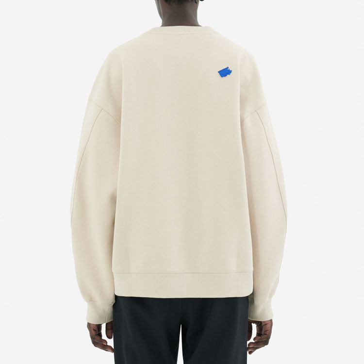 Maison Kitsune ADER ERROR Logo Sweatshirt Khaki Sitting Blue Fox Design BKKFWSW02IV-IV 圖 9