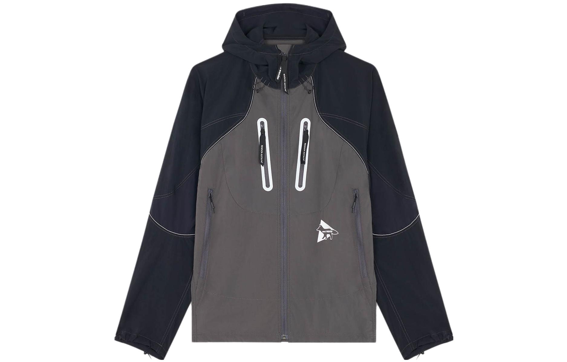 Maison Kitsune and wander FW23 Animal Graphic Crewneck Sweatshirt Light Blue Unisex 5743284908-P410