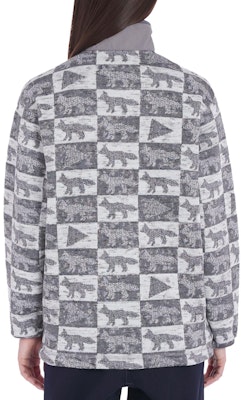 메종 키츠네 x 앤드 원더 FW23 폭스 플란넬 루즈핏 풀오버 스웨트셔츠 그레이 5743281907-P150 Sizing 메종 키츠네 x 앤드 원더 FW23 폭스 플란넬 루즈핏 풀오버 스웨트셔츠 그레이 5743281907-P150