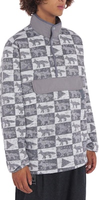 메종 키츠네 x 앤드 원더 FW23 폭스 플란넬 루즈핏 풀오버 스웨트셔츠 그레이 5743281907-P150 Cheap 메종 키츠네 x 앤드 원더 FW23 폭스 플란넬 루즈핏 풀오버 스웨트셔츠 그레이 5743281907-P150