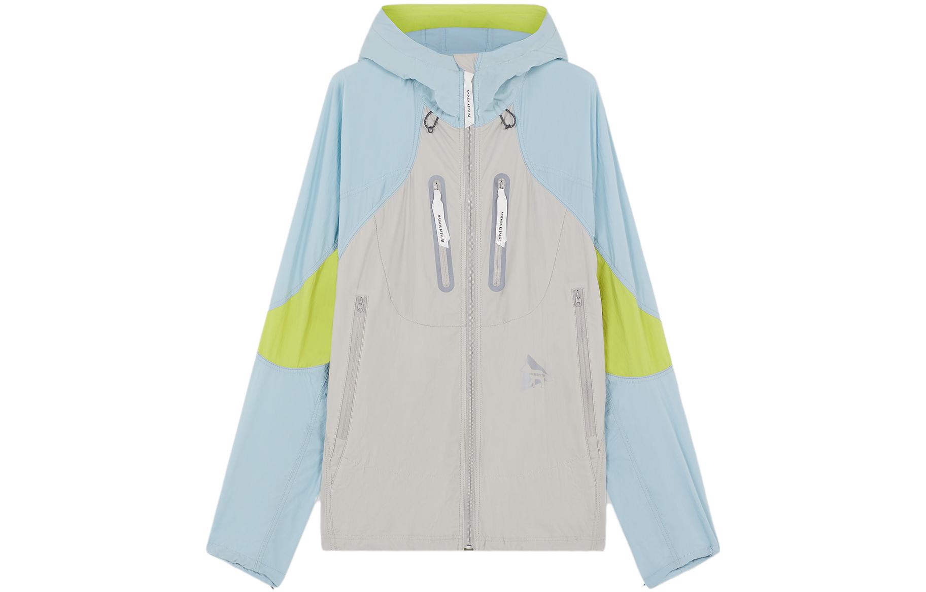 Maison Kitsune and wander Printed Fleece Crewneck Sweatshirt Blue Unisex 5743184904-P479