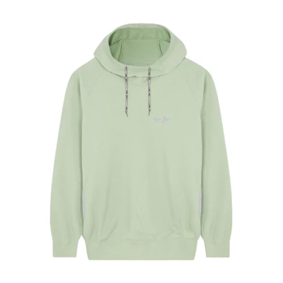 Maison Kitsune AND WANDER Retro Print Hoodie Unisex Green Long Sleeve 5743184905-P321
