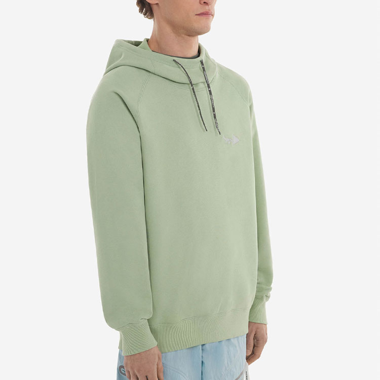 Cheap 메종 키츠네 x 앤드 원더 레트로 프린트 후디 유니섹스 그린 긴팔. 5743184905-P321