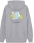 Lookbook 메종 키츠네 x AND WANDER 유니섹스 그레이 후디 - 캐주얼 편안한 루즈핏 5743184905-P130