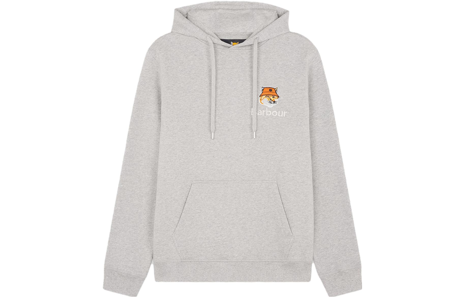 Maison Kitsune Barbour FW23 Quilted Patch Pocket Collar Jacket Blue Unisex MQU1735NY71-P479