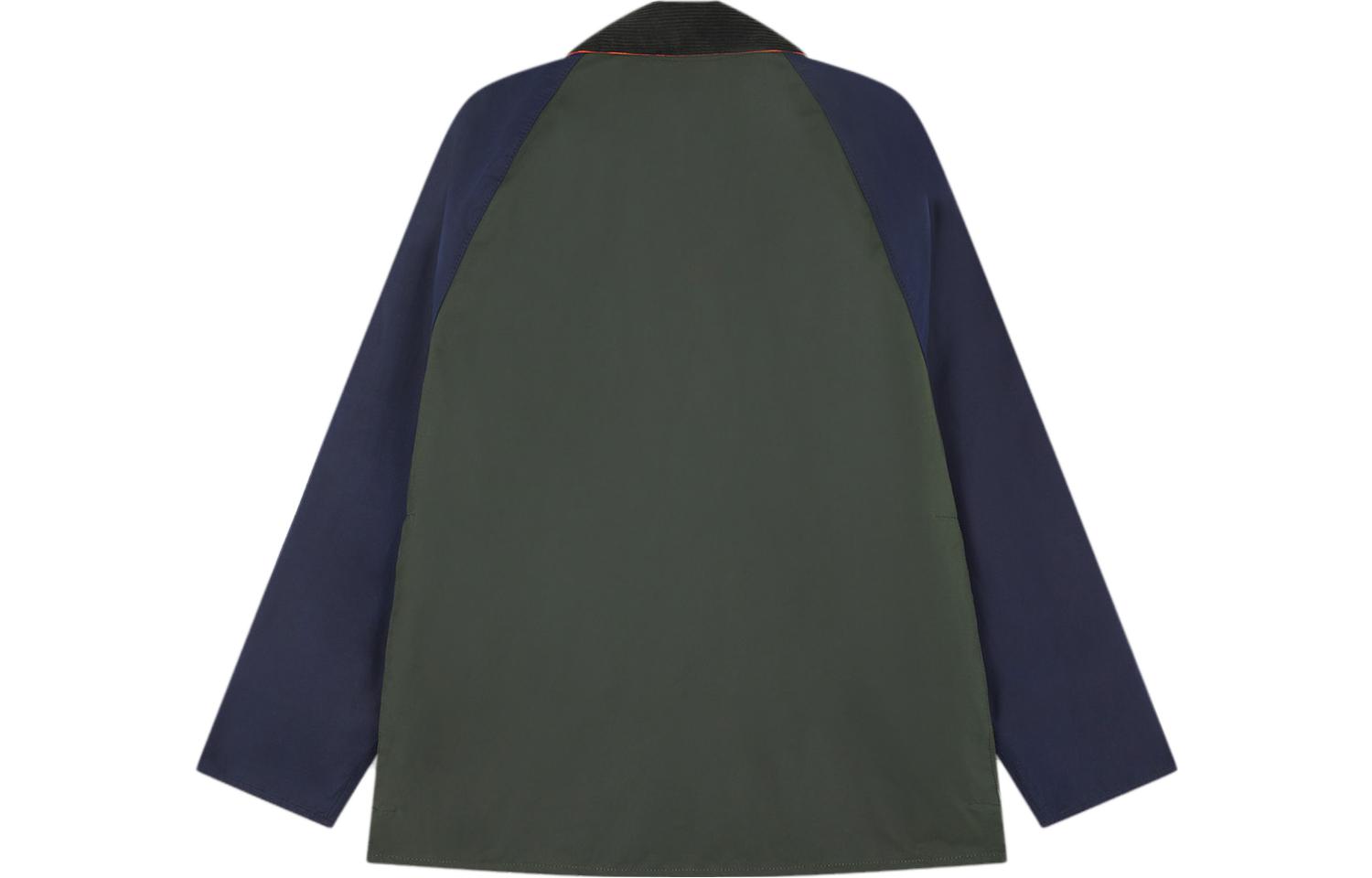 Lookbook Maison Kitsune x Barbour FW23 Jaket Berkolar Kotak Hijau Patch Fox Unisex MWX2238GN72-P324