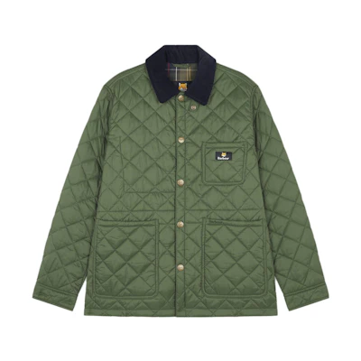 Maison Kitsune Barbour FW23 Reversible Check Hooded Jacket Black Unisex MWB1093BK11-H198
