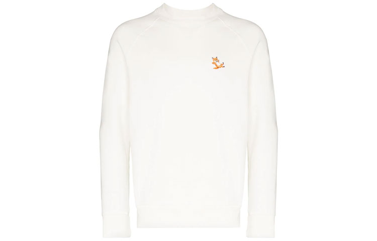 Maison Kitsune Kentaro SpongeBob Graphic Pullover Sweatshirt White Unisex SS22 SPKNU00102-RE