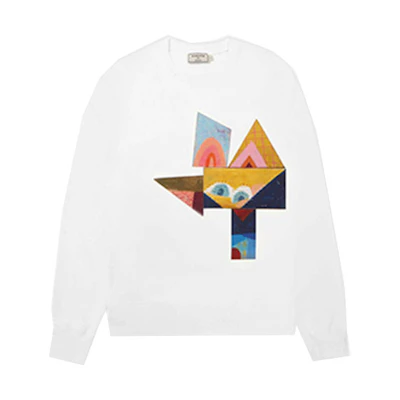 Maison Kitsune LINE FRIENDS SS21 Cartoon Logo Long Sleeve Sweatshirt Navy Unisex SPLNU00302-NA