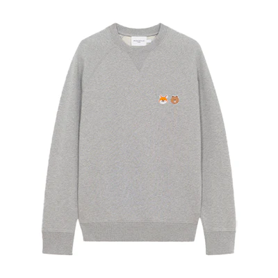 Maison Kitsune LINE FRIENDS SS21 Logo Yellow Unisex Crewneck Sweatshirt SPLNU00301-YW