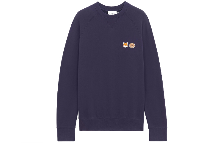 Maison Kitsune LINE FRIENDS SS21 White Cartoon Logo Unisex Long Sleeve Sweatshirt SPLNU00302-EC