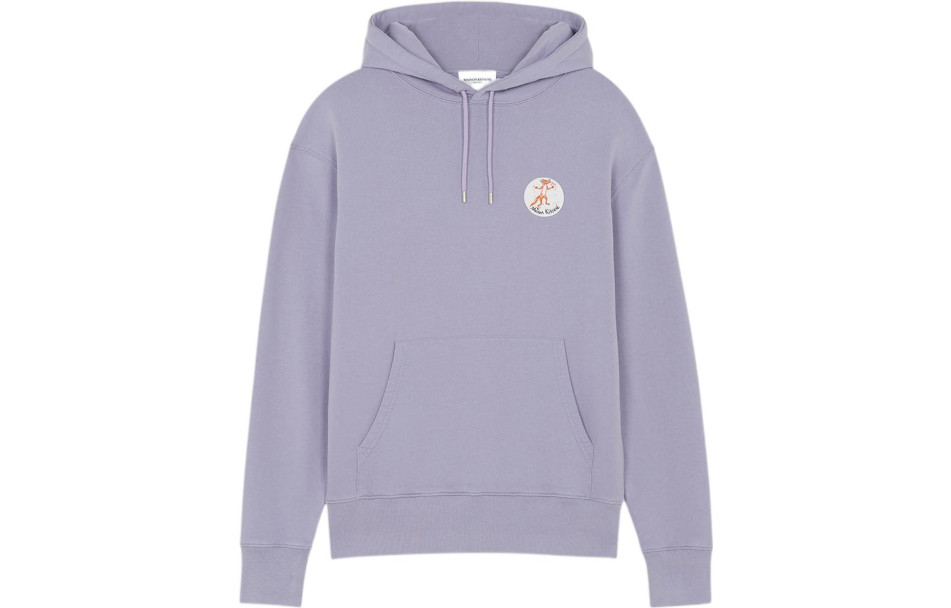 Maison Kitsune Olympia Le-Tan FW22 Pink Logo Crewneck Sweatshirt JM00364KM0001-P602