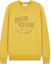 Order Maison Kitsune Yellow Logo Print Crewneck Long Sleeve Sweatshirt for Men LM00306KM0001-P760