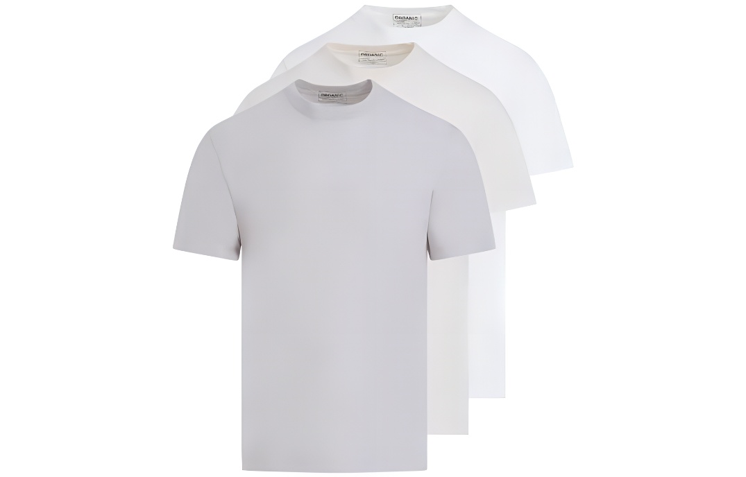 Maison Margiela 3-Pack Organic Jersey T-Shirts  Plain Casual Short Sleeve Tees S50GC0687S23973967