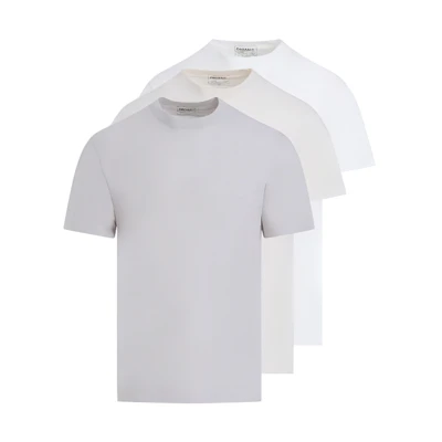 Maison Margiela 3-Pack Organic Jersey T-Shirts Plain Casual Short Sleeve Tees S50GC0687S23973967