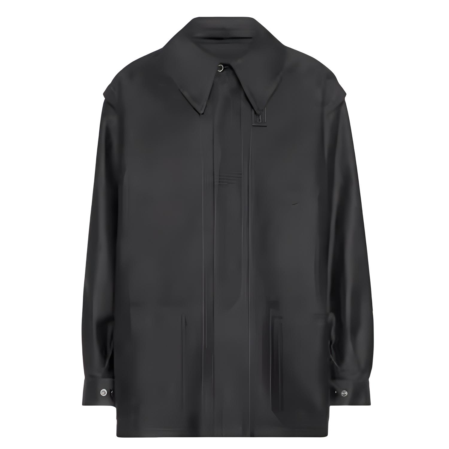 Maison Margiela Beige Logo Loose Fit Zip-Up Hoodie Jacket S50HG0047M25017103