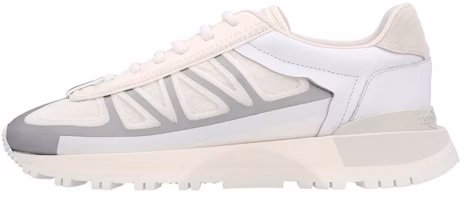 Maison Margiela 50-50 Leather Nylon Low-Top 'White Silver' S57WS0444P5064H9405 Maison Margiela 50-50 Leather Nylon Low-Top 'White Silver' S57WS0444P5064H9405