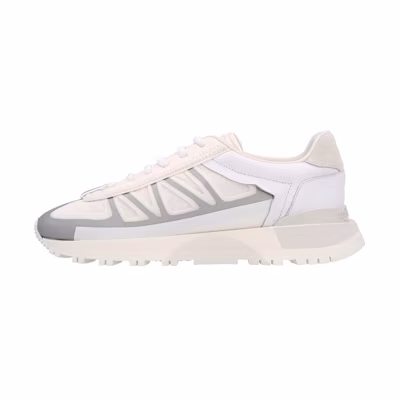 Maison Margiela 50-50 Leather Nylon Low-Top 'White Silver'